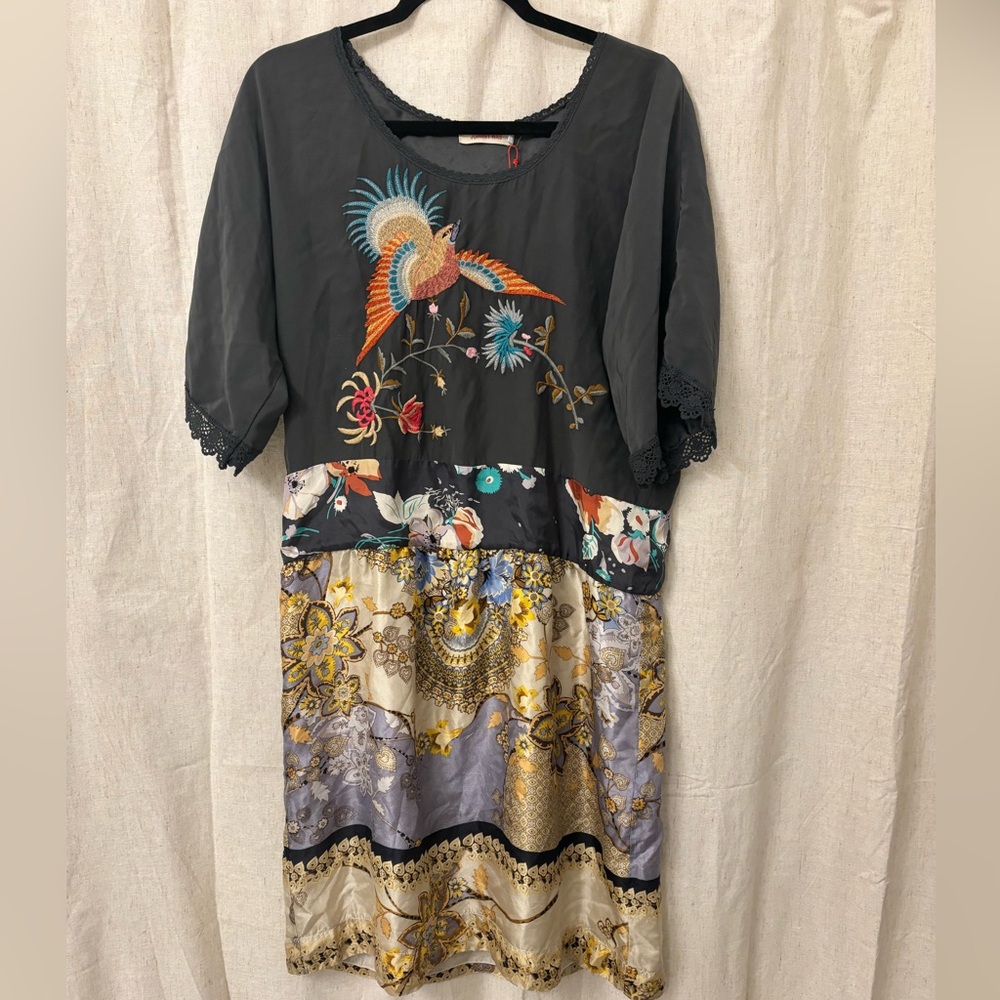 Johnny Was Silk Tunic NWT